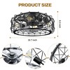 Cedar Hill 20 in. Black Caged Ceiling Fan with Remote Control - 3 of 4