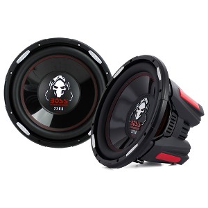 BOSS Audio Systems Phantom 12-Inch 2300 Watts 4 Ohm Dual Copper Voice Coal Car Audio Stereo Subwoofer Speakers with Poly Injection Cone (2 Pack) - 1 of 4