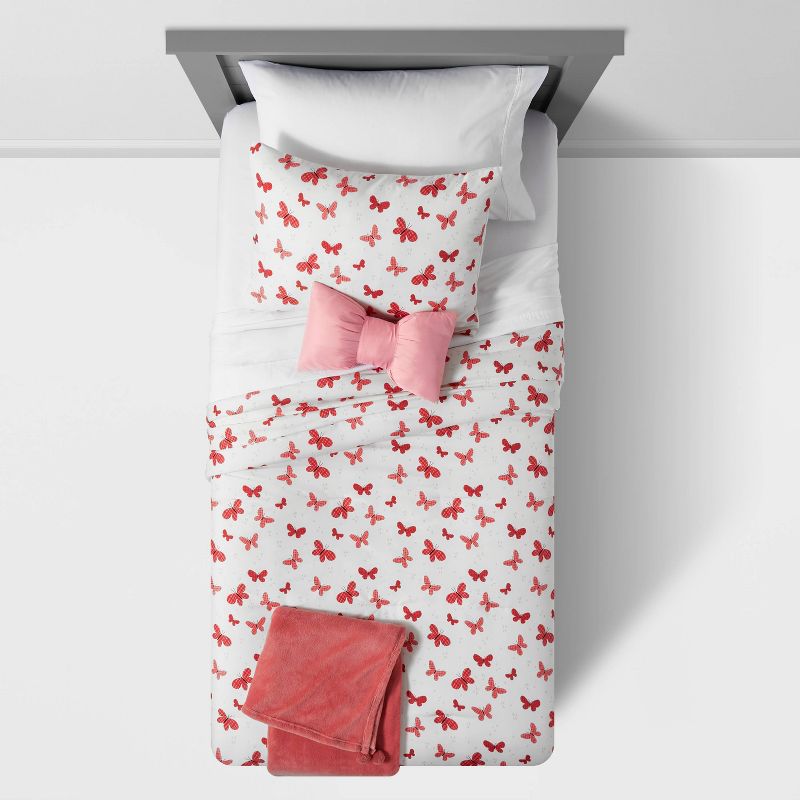 Butterfly Value Multi-Piece Kids' Bedding Set Rose - Pillowfort™, 3 of 14
