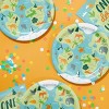 Creative Converting World Adventure Onederful World First Birthday Wildlife Animal Plates and Napkins Set 16ct - 2 of 4