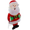 Northlight Lighted 2D Chenille Santa Outdoor Christmas Decoration - 32" - Warm White Lights - 4 of 4