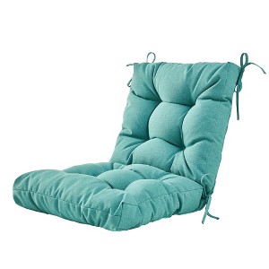 ARTPLAN Outdoor Cushions Seat Back Chair Cushions Wicker Tufted Pillow for Patio Outdoor Furniture - 1 of 4