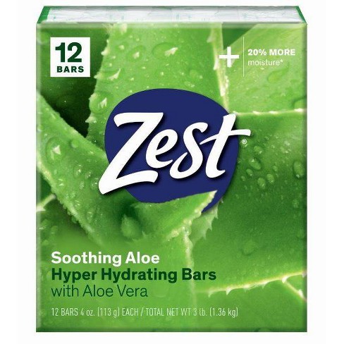 Zest Soothing Bar Soap Aloe - 4oz/12pk - image 1 of 4