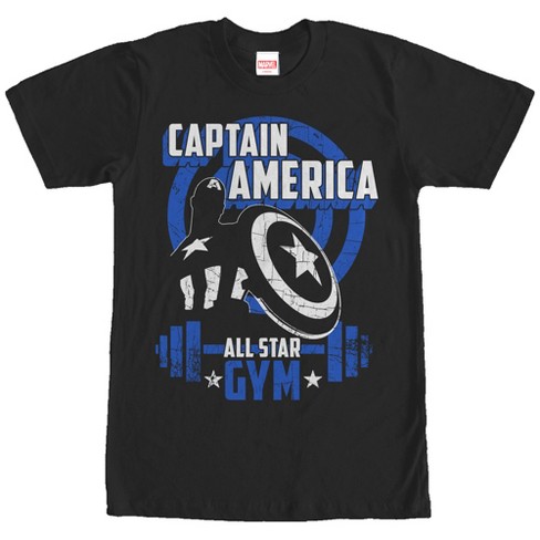 Men s Marvel Captain America All Star Gym T shirt Target