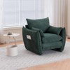 Aukfa Accent Chairs, Oversized Armchair with Side Pockets, Mid Century Modern Reading Chair, Ergonomic Comfy Sofa Chair for Office, Apartment - 3 of 4