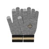 NFL New Orleans Saints Gray Big Logo Glove: Knit Acrylic, Ribbed Cuffs, Adult Size - 3 of 4