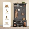 Okak 70.9IN Tall Storage Cabinet with Bench and Shelves, Freestanding Entryway Cabinet with 7 Coat Racks, Entryway Shoe Storage - 4 of 4