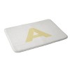 Deny Designs April Lane Art Block Monogram Memory Foam Bath Mat - 2 of 4