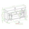 NicBex Modern 58 Inch Sideboard Cabinet with Large Storage Kitchen Buffet Cabinet with 2 Doors,Beige - 3 of 4