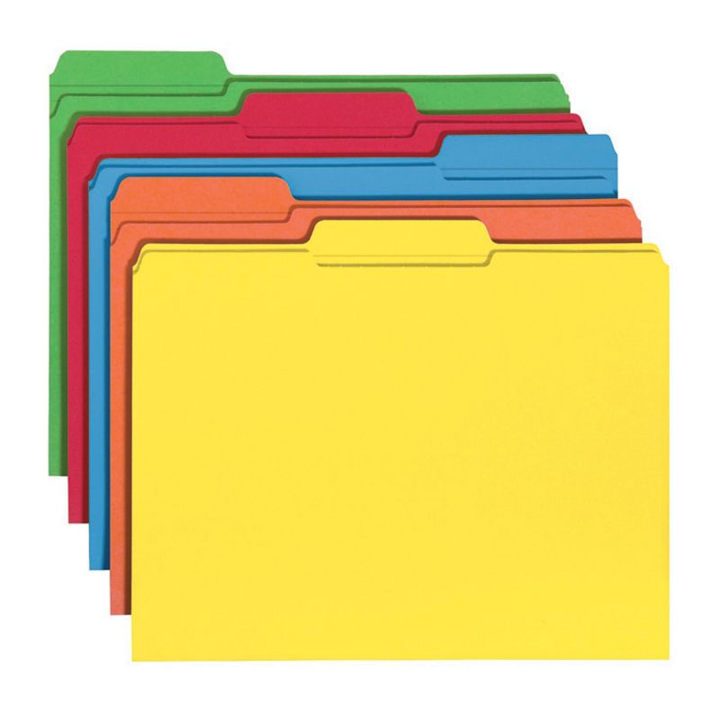 Smead File Folder, Reinforced 1/3-Cut Tab, Letter Size, 100 per Box, 3 of 10