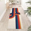 Modern Area Rug, Washable Abstract Accent Carpet with Non-Slip Backing, Soft Low Pile Throw Rug for Living Room Bedroom Office - 2 of 4