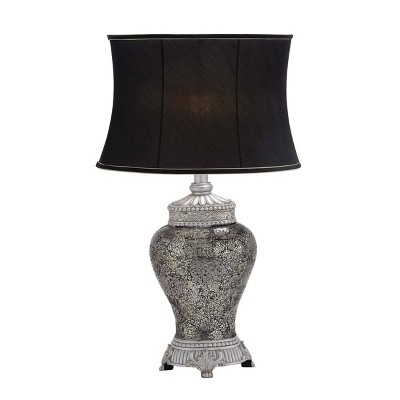 30" x 18" Glam Glass Table Lamp Silver - Olivia & May