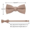 INSPIRE CHIC Men's Solid Color Pre-Tied Thick Tie Set - 3 of 4