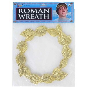 Forum Novelties Roman Gold Leaf Wreath Headpiece Costume Accessory - 1 of 1