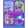 Invader Zim Character Grid Portraits Crew Neck Short Sleeve Blue Heather Women's Night Shirt - 2 of 2