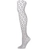 Memoi Women's Ultra Sheer Diamond Down Nylon Tights - 2 of 3