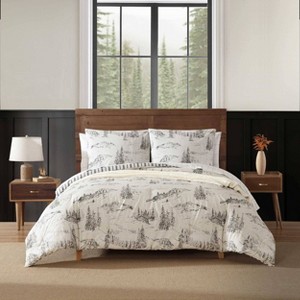 Eddie Bauer Rocky Mountain Cabin Comforter Set Gray - 1 of 4