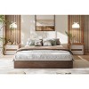 Wood Bed Frame  Size, Floor Standing Bed Frame with Wooden Slat, Support, No Box Spring Needed, Noise Free & Easy Assemble - 2 of 4