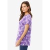 Woman Within Perfect Printed Short-Sleeve Crewneck Tee - 4 of 4