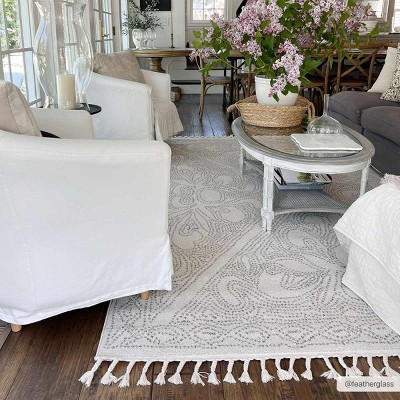 Hauteloom Birdwood Cream & Brown Area Rug