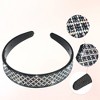 Unique Bargains Women's No Slip Rhinestone Wide-brimmed Headband 4.45"x0.98" Deep Blue 1 Pc - image 4 of 4