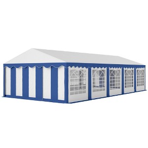 16.5' x 33' Large Party Tent, Heavy Duty Outdoor Canopy Tent with Removable Sidewalls, 10 Windows - 1 of 4