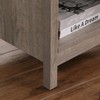 Gulches Rustic Grey Nightstand - Drawer & Open Shelf Side Table, Sturdy Metal Handle End Table for Bedroom Living Room (Particle Board) - 3 of 4