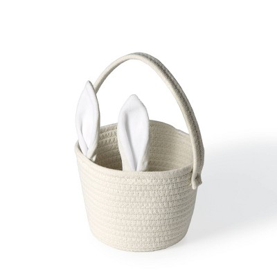 Easter Bunny Woven Basket White - Bullseye's Playground™