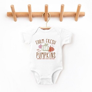 The Juniper Shop Colorful Farm Fresh Pumpkins Baby Bodysuit - 1 of 2