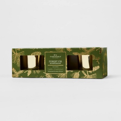 3pk Forest Fir Votive Candle Gift Set - Threshold™