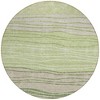 Artichoke Green And Taupe Striped Washable Indoor Outdoor Area Rug - 4 of 4
