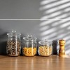 Slickblue Clear Glass Storage Containers with Lids, Set of 3, 23.5-40.9 oz, Perfect for Food & Household Items - 4 of 4