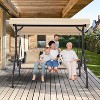 EROMMY Outdoor Porch Swing with Adjustable Hardtop - image 3 of 4