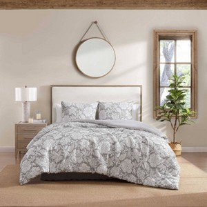 Stone Cottage Redding Floral Gray King Duvet Set - 1 of 4