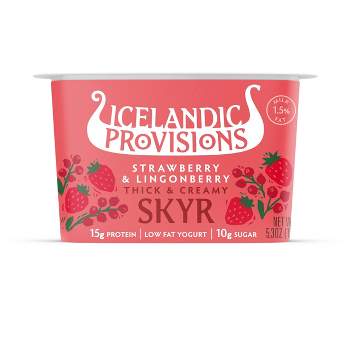 Icelandic Provisions Strawberry Lingonberry Skyr Yogurt - 5.3oz