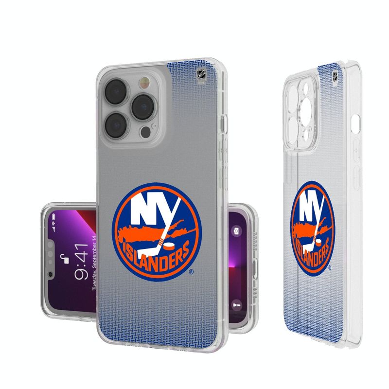 Keyscaper New York Islanders Linen Clear Phone Case, 1 of 7
