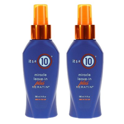 It's A 10 Miracle Keratin Leave-In Conditioner Plus Keratin 4 oz (2 pack)