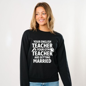 Your English Teacher and Your Gym Teacher Block -  Womens Sweatshirt - 1 of 4