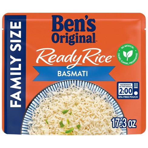 Ben's Original Basmati Ready Rice Family Size - 17.3oz : Target