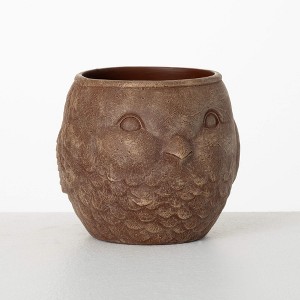 Sullivans 5.25" Brown Outdoor Bird Planter, Resin - 1 of 3
