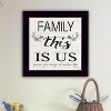 "Family - This is Us" by Cindy Jacobs, Ready to Hang Framed Print, Black Frame - 4 of 4