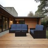 Covers&All Outdoor Seat / Back Cushion Three Seater, Durable Olefin Fabric, 24 in Lx 22 in W x 5 in Thick - 4 of 4