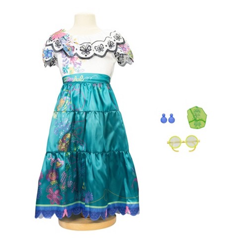  Disney Encanto Mirabel Dress, Costume for Girls Ages 3 and up,  Outfit Fits Children Sizes 4-6X : Video Games