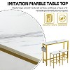 Finnhomy Bar Table Set, 52.7" Pub Table High Top Table, Rectangular Bar Height Table, Bar Table with Stools, Kitchen Table Set for 2 - 4 of 4