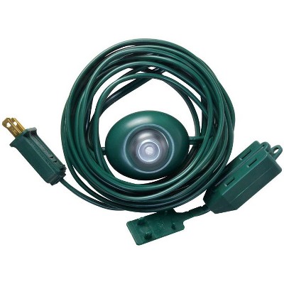 Woods Indoor 15 ft. L Green Extension Cord with Switch 16/2