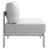 Modway Shore Sunbrella® Fabric Aluminum Outdoor Patio Armless Chair - 2 of 4