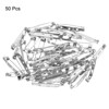 Unique Bargains Metal Blankets Crafts Brooch Making Home Sewing Safety Pins 50 Pcs - 3 of 4