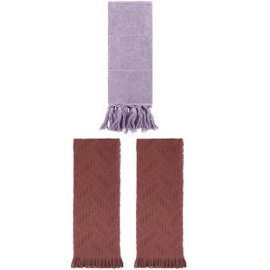 REGALWOVEN 3 Packs Cotton Soft Absorbent Boho Turkish Decorative Hand Towels - 1 of 4
