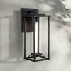 Minka Lavery Modern Outdoor Wall Light Fixture Black 17 1/4" Clear Glass for Post Exterior Barn Deck House Porch Yard Patio - 2 of 2