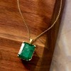 Ross-Simons 11.00 Carat Emerald Pendant Necklace in 18kt Gold Over Sterling Size 18 - 3 of 4